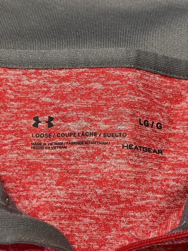 Under Armour Size LG Men's HeatGear Long-Sleeve T-Shirt – Red gallery