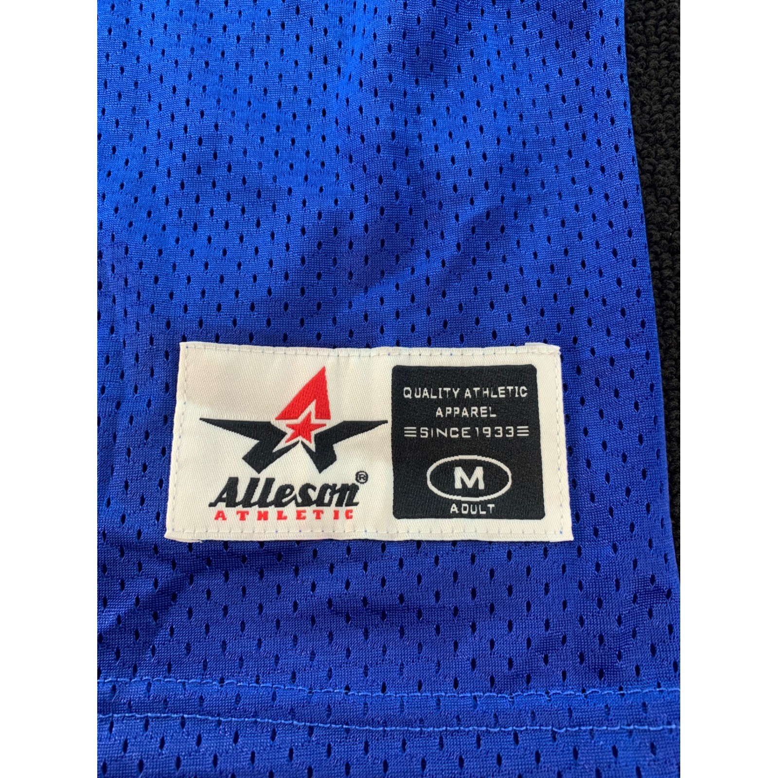 Alleson Athletic Royal Blue Mesh V Neck Jersey Adult Size Medium gallery