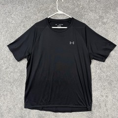 Under Armour Shirt Mens XL Black Tech Tee Moisture Wicking Athletic Gorpcore