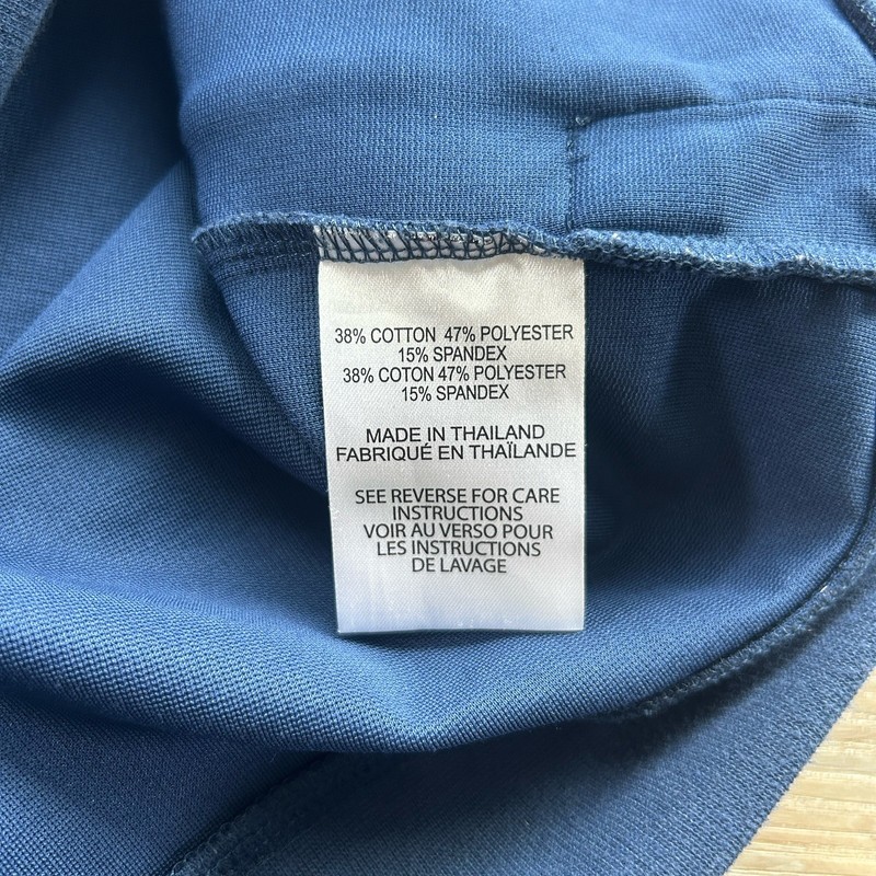 Black Clover Men’s Medium Live Lucky Navy Blue Cotton Blend 1/4 Zip gallery