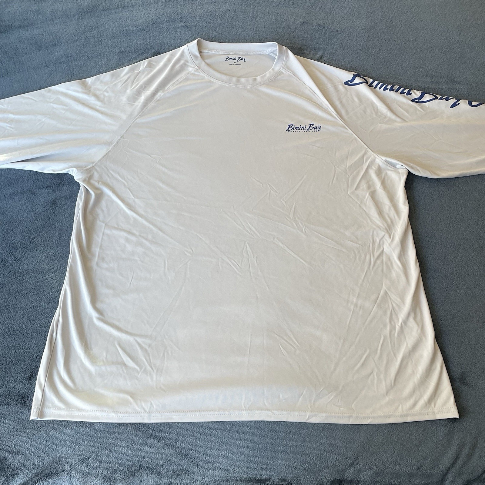 Bimini Bay Outfitters Men’s Long Sleeve Gray Graphic Fishing/Surf Shirt XL gallery
