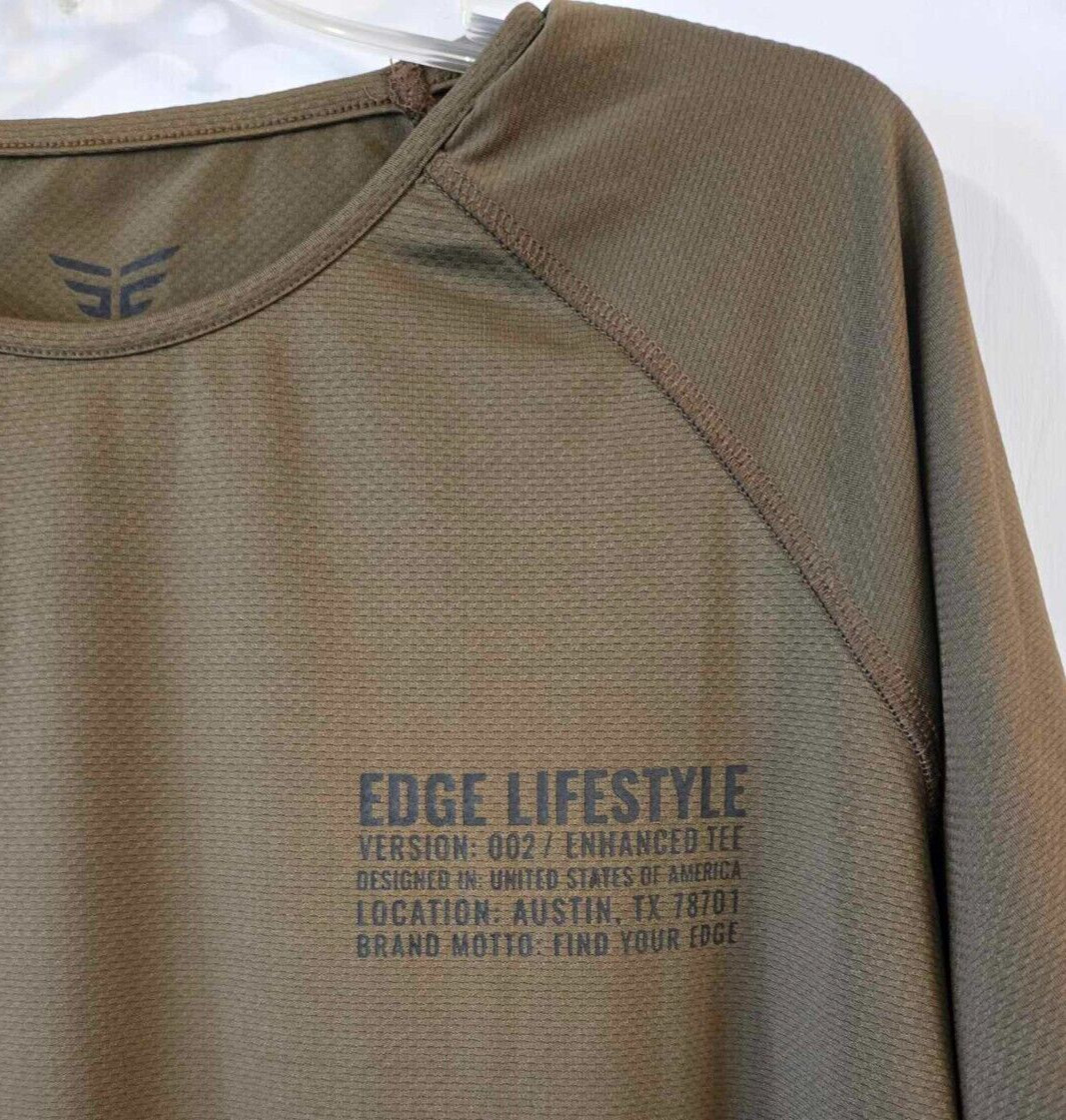 Edge Shirt Mens X Large Green Lifestyle Polyester Stretch Performance Train B400 gallery