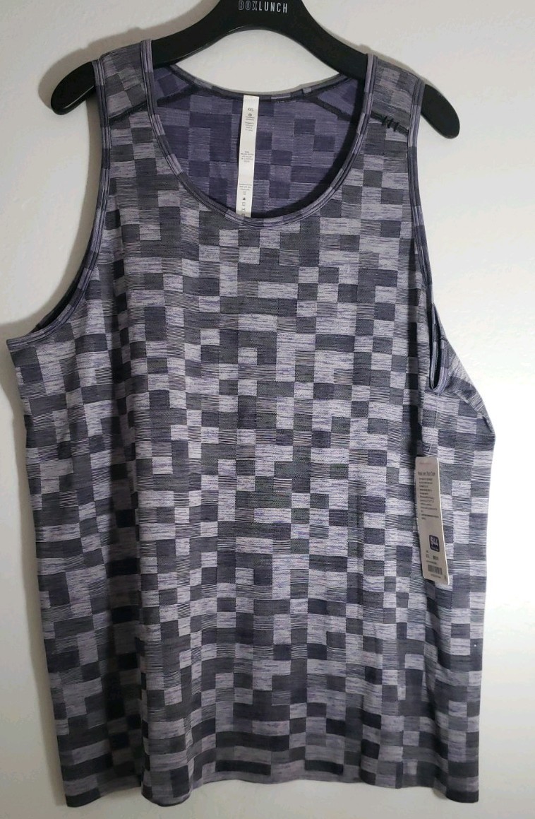 Lululemon Men's Metal Vent Tech Tank XXL Gray/Black/Purple NWT gallery
