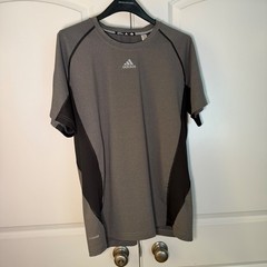 Adidas Climacool Mens Gray Black Performance Athletic Training Shirt XL Z33549