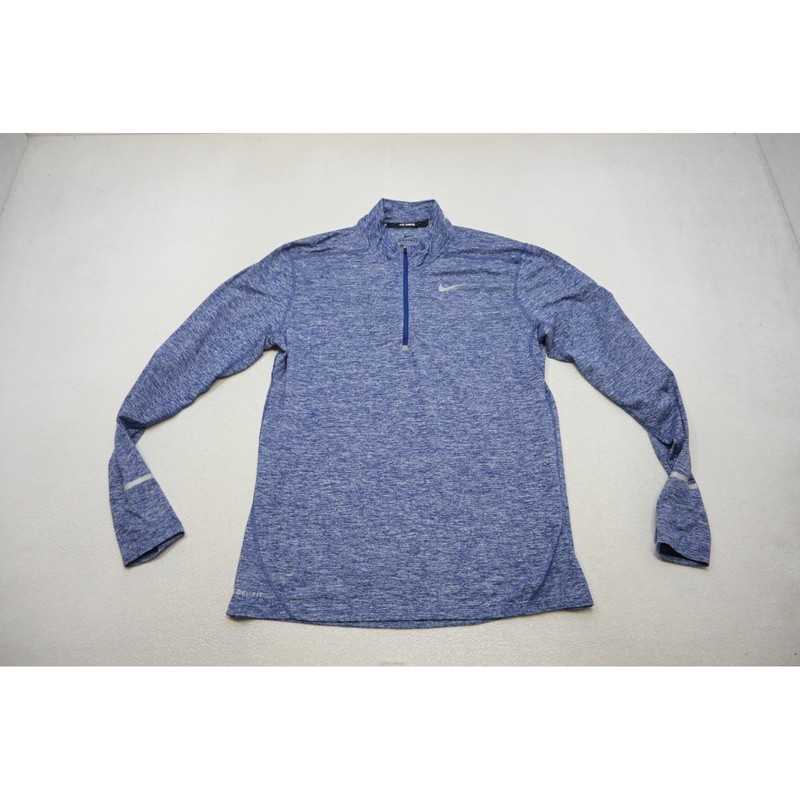 Nike Running 1/4 Zip Pullover Jacket Mens Large Blue Dri-FIT Excellent gallery