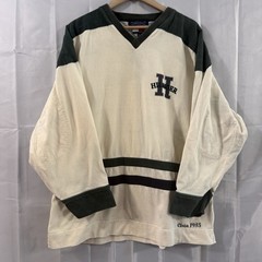 Vintage Tommy Hilfiger Athletics Hockey Jersey Shirt Mens Green 85 90s XL