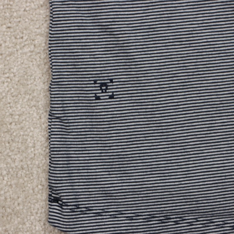 Lululemon 5 Year Basic Tee Shirt Mens Medium Blue Striped Short Sleeve Casual gallery