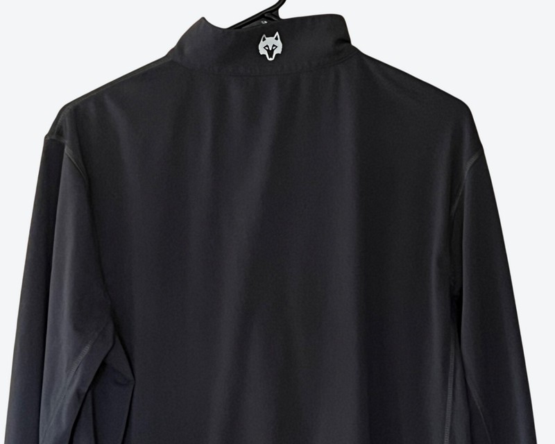 Greyson Mens Small Sequoia Midweight Performance Quarter-Zip Charcoal Gray gallery