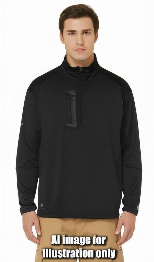 OGIO 1/2 ZIP, PERFORMANCE PULLOVER, CADET COLLAR, 2XL, SLURRY LOGO