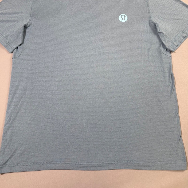 Lululemon License To Train Shirt Mens Large Blue Short Sleeve Performance Gym gallery