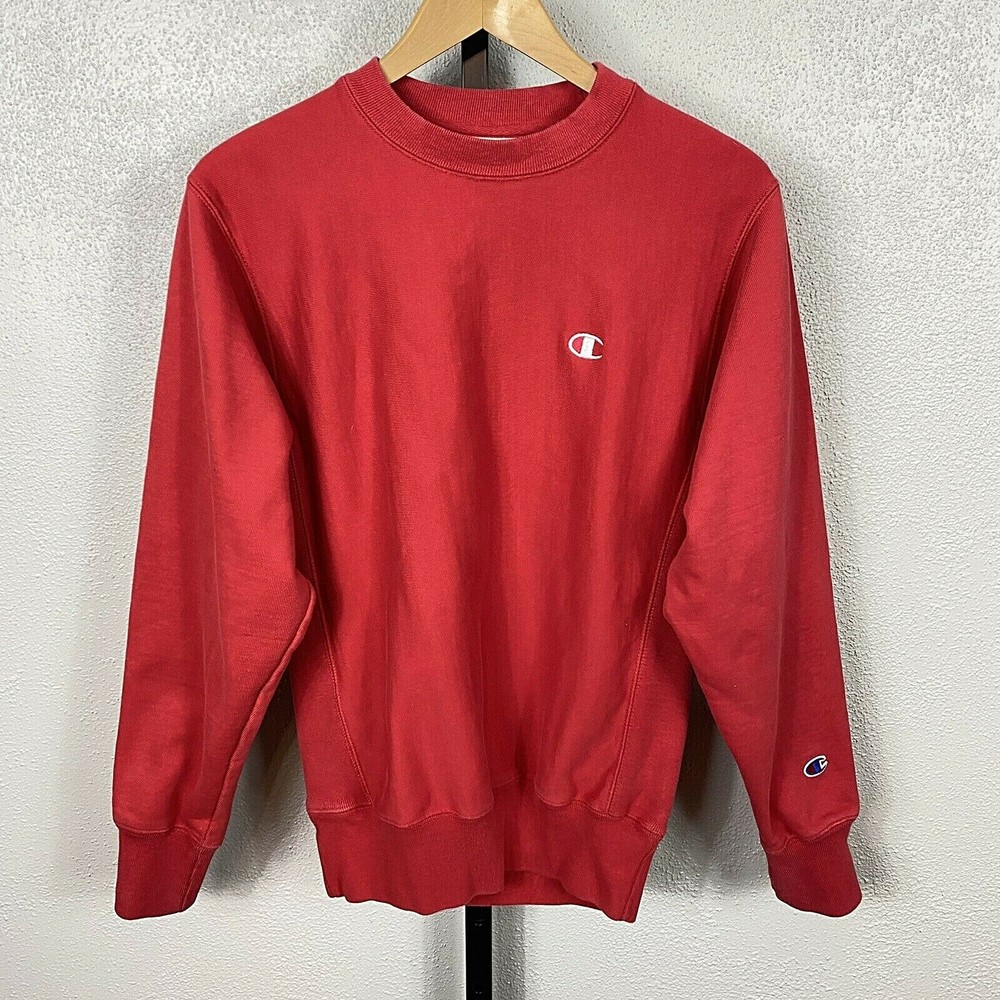 Champion Reverse Weave Red Sweatshirt Men's S Small