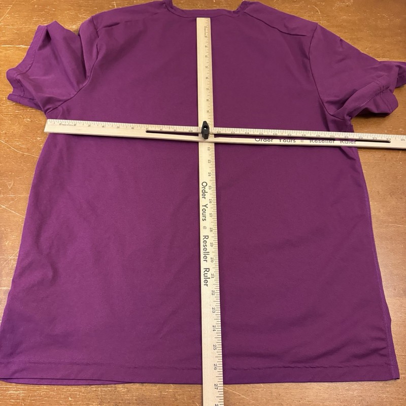 Nike Shirt Mens Large Purple Dri Fit Miler Running Short Sleeve Track Club gallery