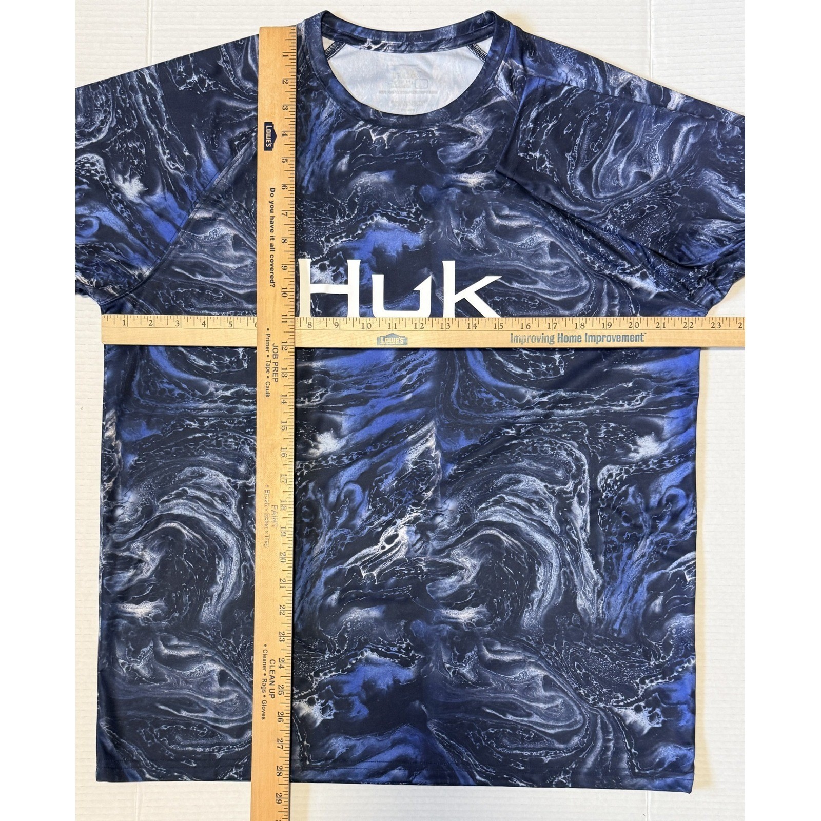 HUK Performance - Men's Fishing Shirt - Blue Long Sleeve - Large gallery