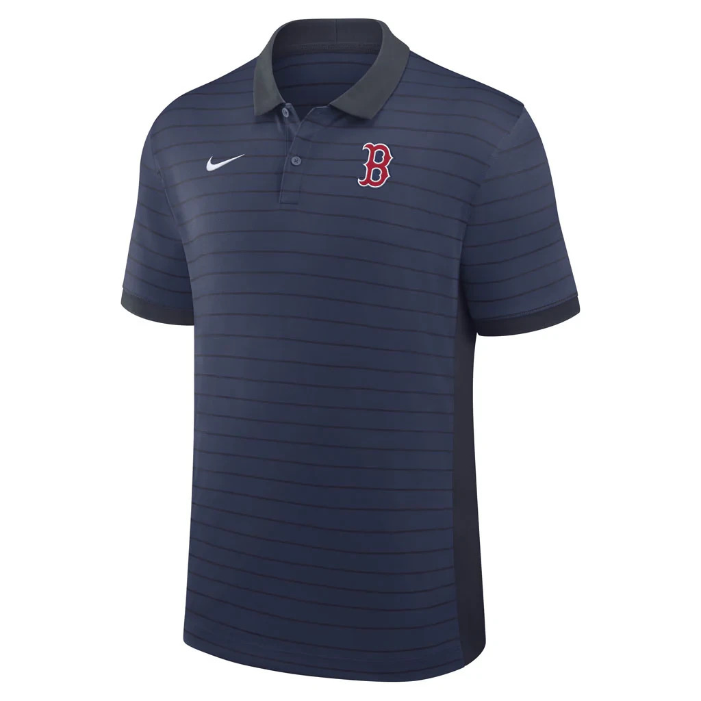 Nike Boston Red Sox 2026 Striped Victory Polo Golf Drifit Navy Black XXL 2XL $80 gallery