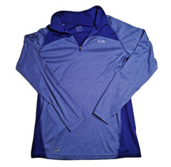 Champion Youth Shirt Large Blue Power Train Vapor 1/4 Zip Long Sleeve Pullover