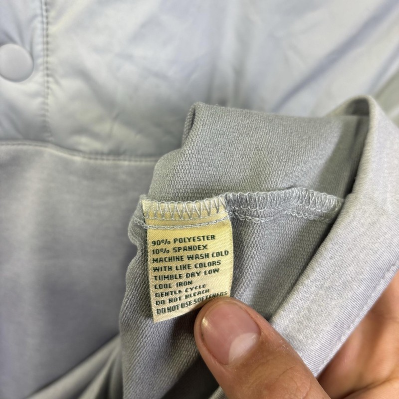 Donald Ross Pullover Mens Medium Gray Snap Mock Neck Long Sleeve Golf Top gallery