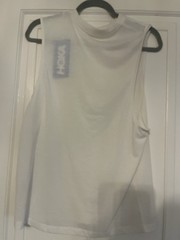 NWT Unisex XS Hoka U Glidetech Sleeveless Tank – White