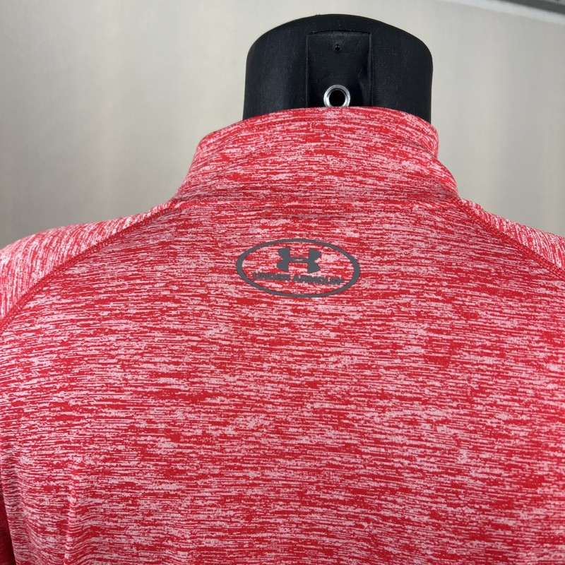 Under Armour Men's UA Tech 1/4 Zip Shirt 1242220 Red Heathered Gray XL gallery