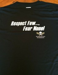 Tennis – Mercenary Sports Gear T $7.95 “Respect Few, Fear None!” Black Hydro Dry