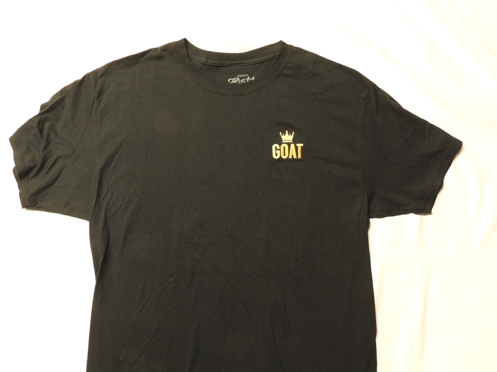 Eighty Eight Brand - Men's T-Shirt - Black - Cotton - L - Embroidered GOAT - EUC gallery