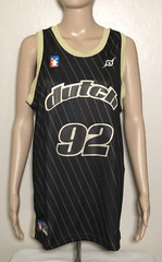 Dutch Bros Coffee Men’s 92 Jersey Designed In Oregon Tank Top Medium Black Multi