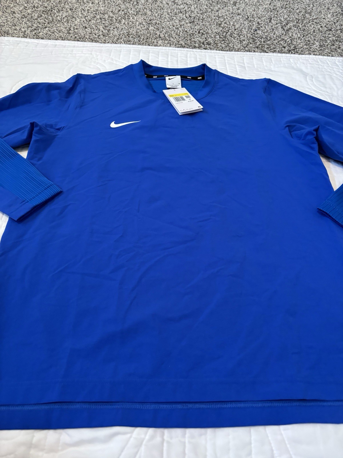 Nike Men's Dri-FIT Lightweight Baseball Pullover Blue Size Small FD4291-449 $100 gallery