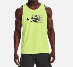 Under armour CoolSwitch Run Singlet Mens 2XL Fitted Lightweight Yellow 1371130