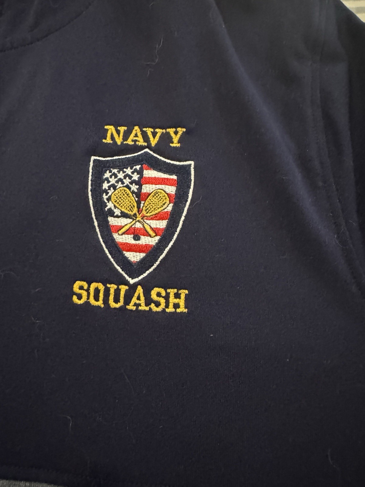 Men’s Under Armour NAVAL ACADEMY SQUASH Hooded, Long Sleeve Top Size Large gallery