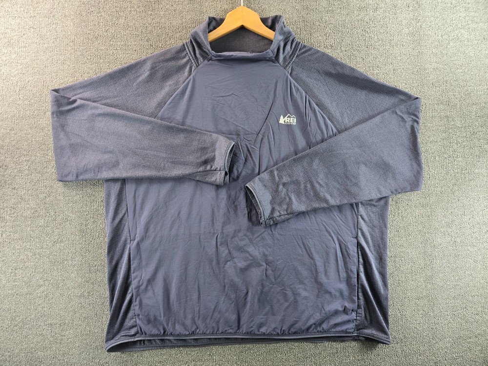 REI Co-Op Shirt Men's 3XL Swiftland Long Sleeve Grid Fleece Pullover Quick Dry