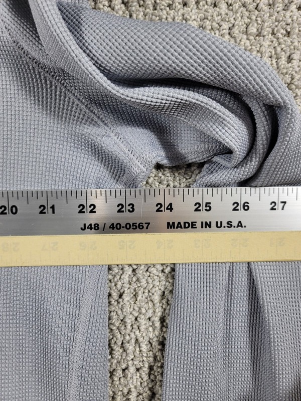 Under Armour Henley Shirt Mens XL Blue Long Sleeve Waffle Knit Thermal 1302356 gallery