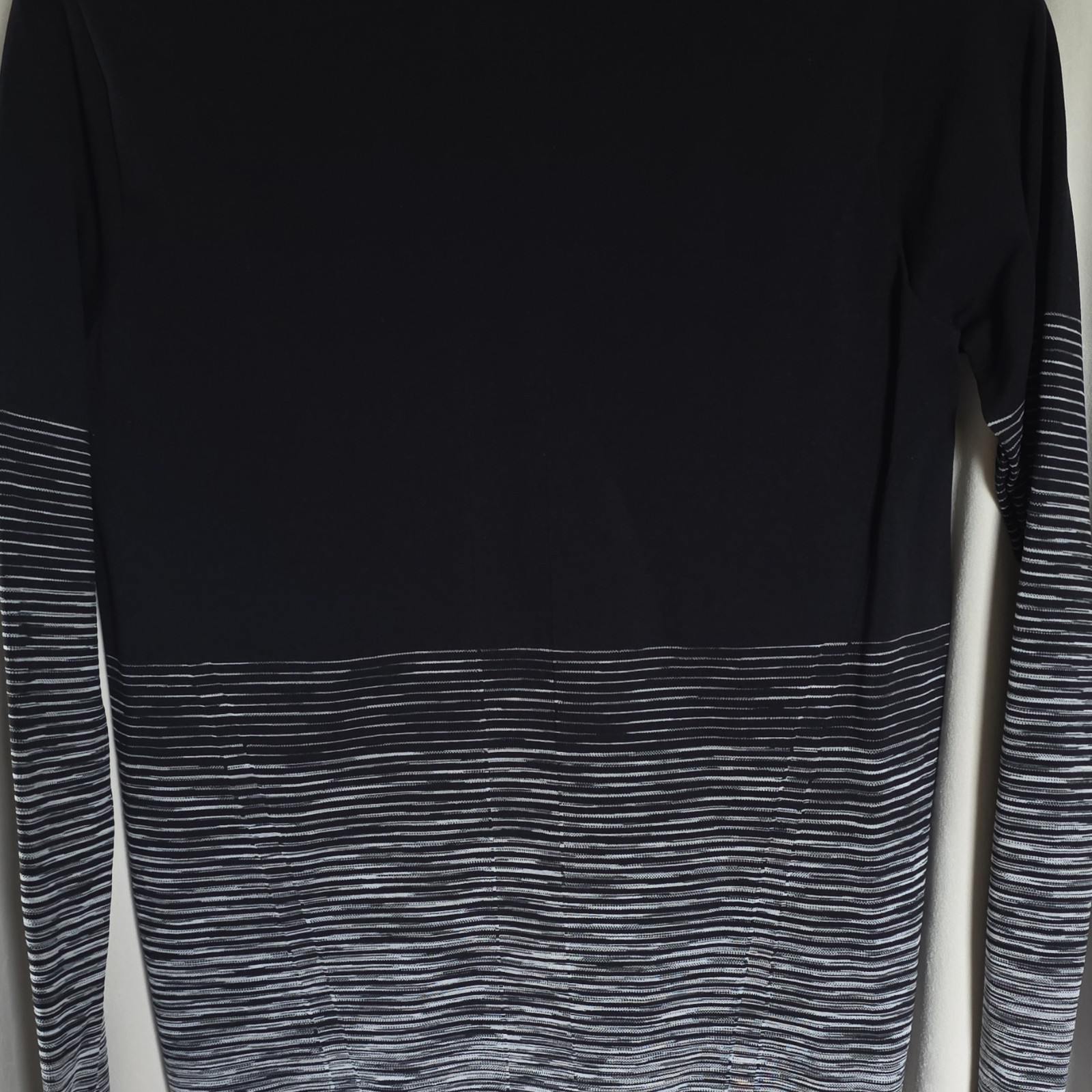 Xersion Quick-Dri Men's Striped 1/4 Zip Pullover Mock Neck Shirt Black Gray M gallery