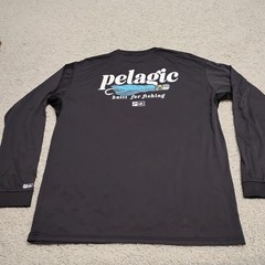 Pelagic Shirt Mens XL Black Performance Offshore Nylon Fishing Lightweight Beach