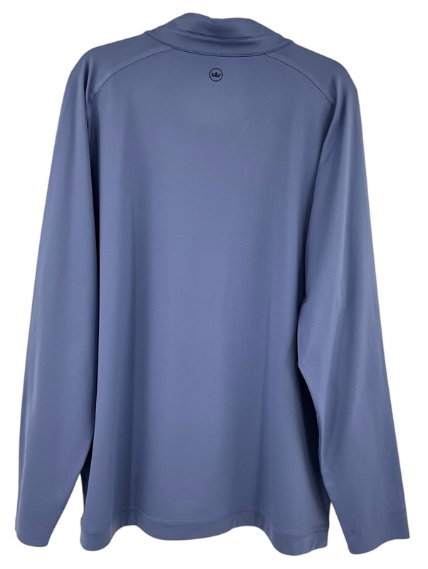 Peter Millar Mens 2XL Blue Verge Performance Quarter Zip Golf West Shore CC gallery