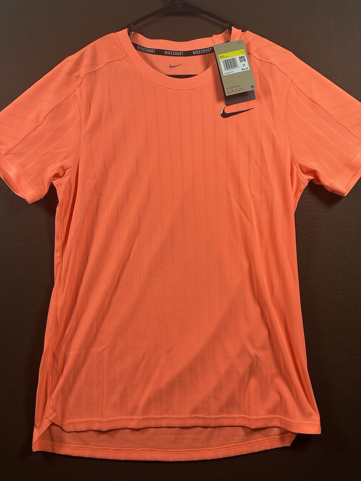 Nike Court Dri-FIT ADV Tennis Slam T-Shirt - Bright Mango - HM6710 873 - Small gallery