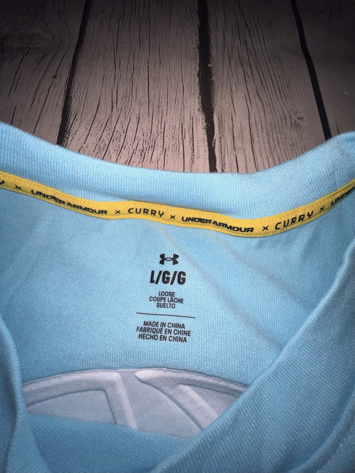 Under Armour X Curry Shirt Mens Large Blue Loose Fit gallery