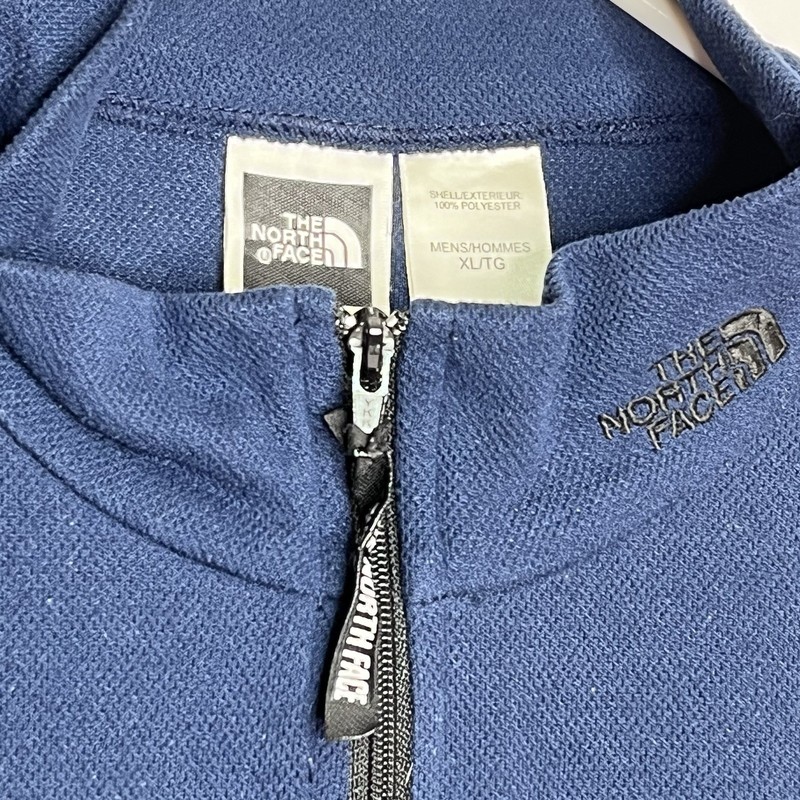 The North Face Pullover Mens XL Blue Quarter Zip Pullover Athletic Shirt Polo gallery