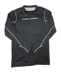 Mens Under Armour ColdGear Long Sleeve T Shirt Black Small