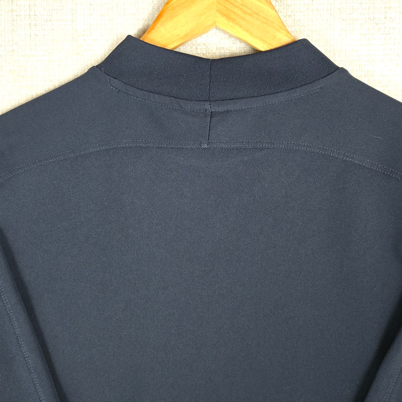 VTG NIKE GOLF Size XL Mens Performance Mock Neck Polo Shirt Short Sleeves Blue gallery