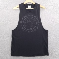 Gymshark Tank Top Mens Small Black Fitness Lifting Bodybuilding Training Graphic