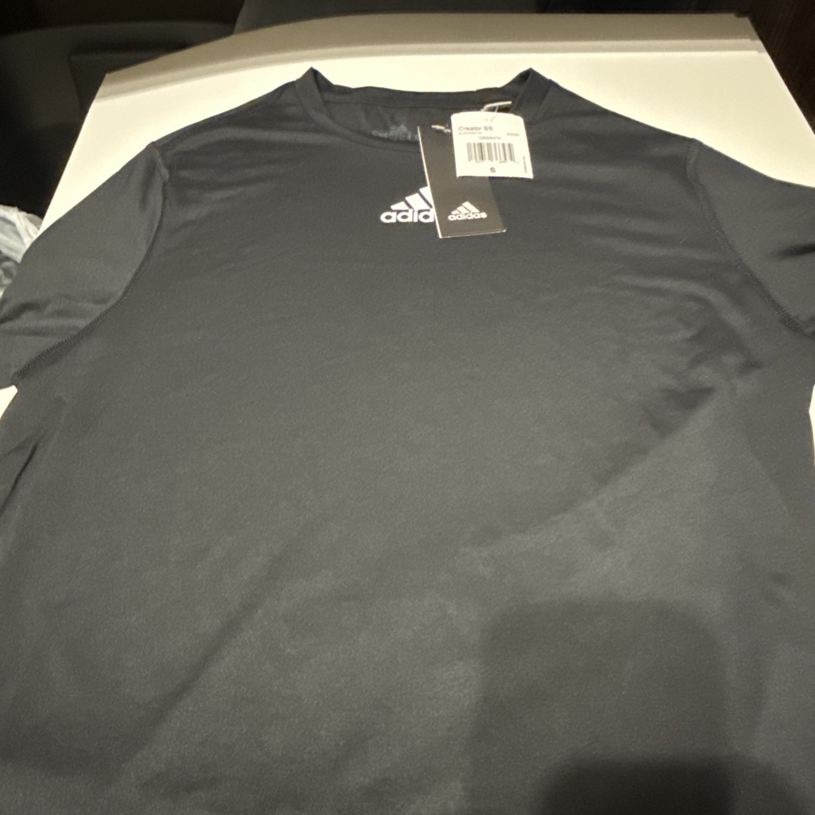 Adidas Creator SS Black with White Letters Men's Size S Short Sleeve T-Shirt New gallery
