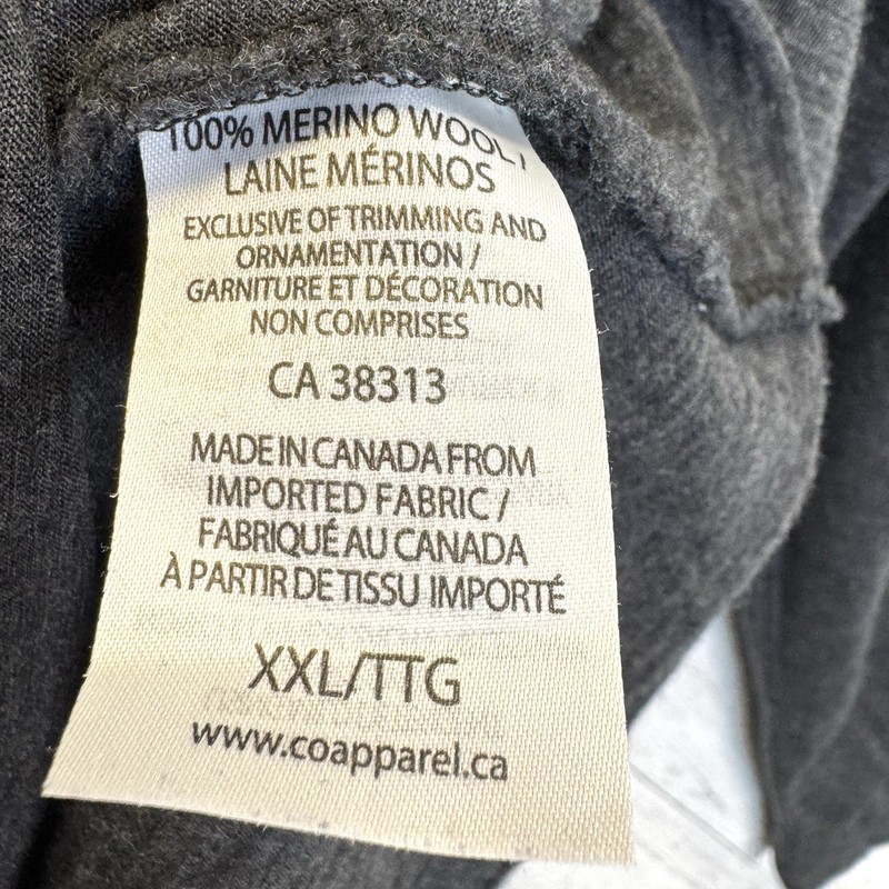 Cloudveil Base Layer Tee Top Shirt 100% Merino Wool Gray Mens Size XXL 2XL gallery