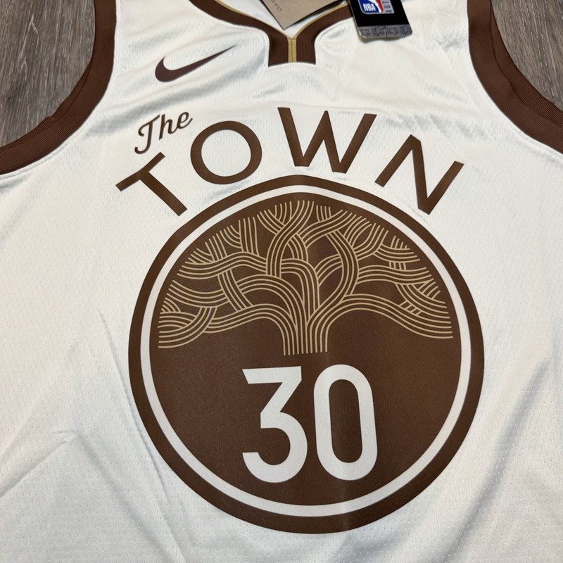 Stephen Curry Golden State Warriors City Edition Nike Swingman Jersey 2025-26 gallery