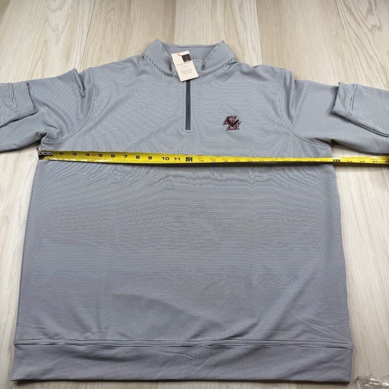 Peter Millar Crown Sport Performance 1/4 Zip Pullover Men’s L BOSTON COLLEGE NEW gallery