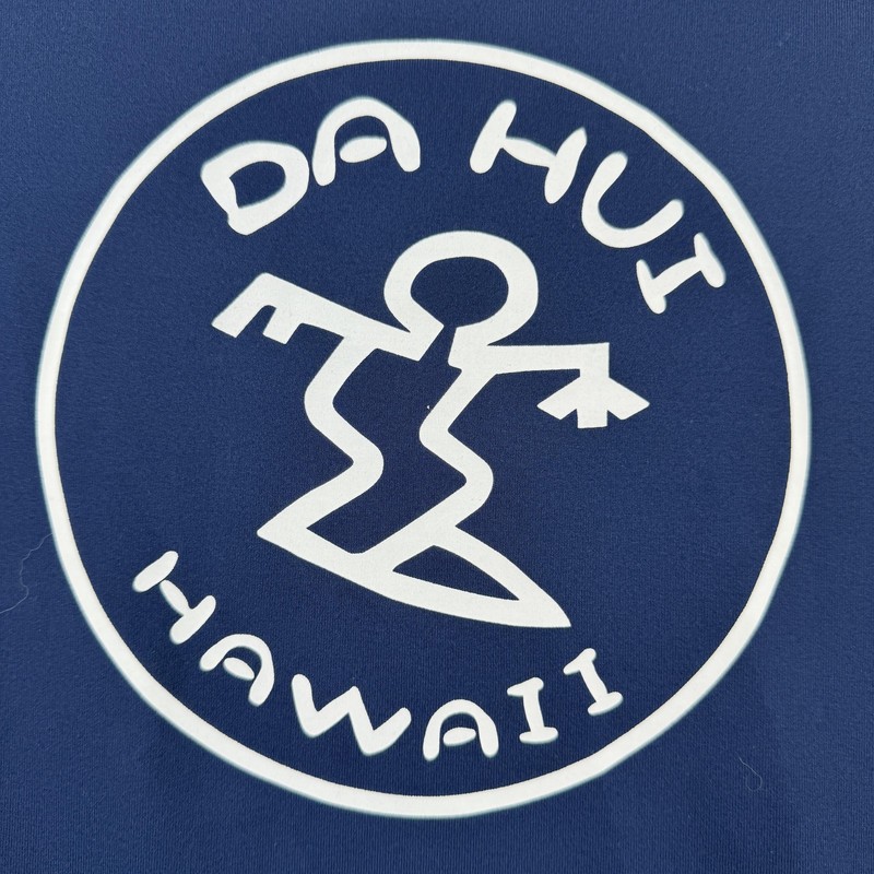 Da Hui Shirt Mens XL Blue Long Sleeve Rash Guard Surf Swim Athletic Swim Nylon gallery