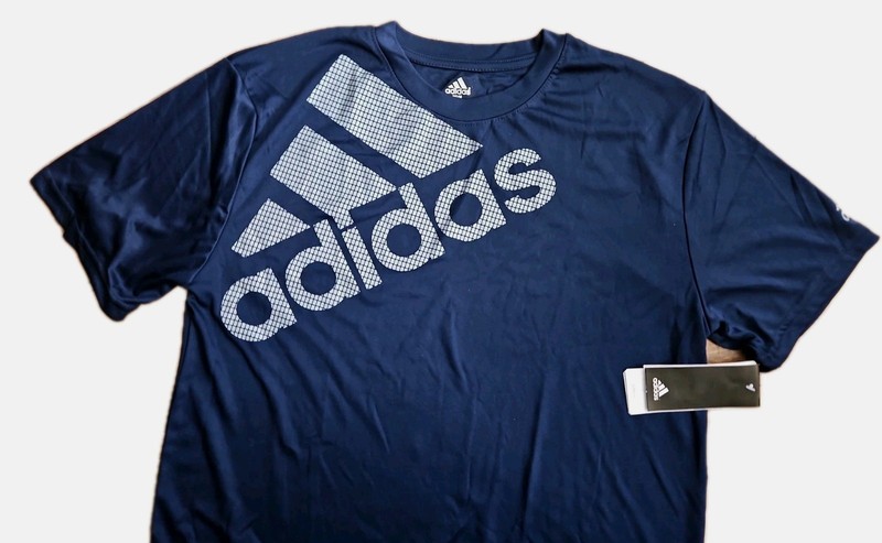 Adidas Men's T-Shirt 3S Logo Graphic Athletic Short Sleeve Shirt Navy Med.. gallery