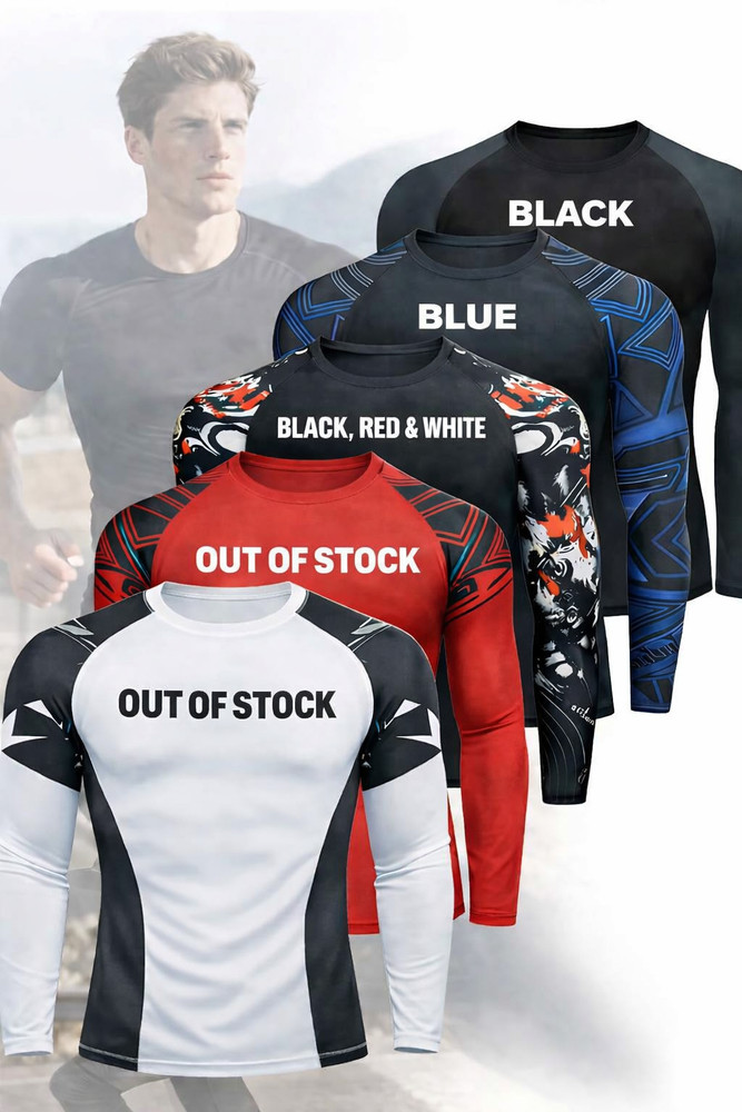 Men's Long Sleeve T-shirts Breathable Quick Dry Work Out Gym Outdoor Running