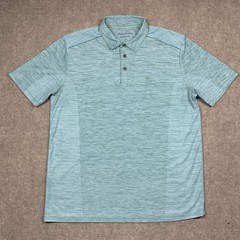 Tommy Bahama Polo Shirt Island Zone Palm Coast Mens Large Blue Short Sleeve