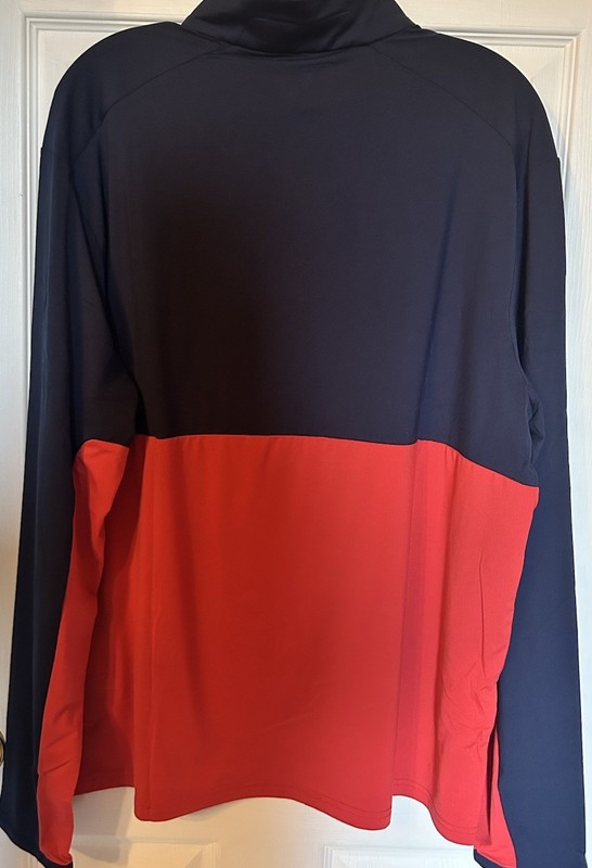 NWT Ralph Lauren RLX Navy & Red Pullover 1/4 Zip Size Large Dri-Wick gallery