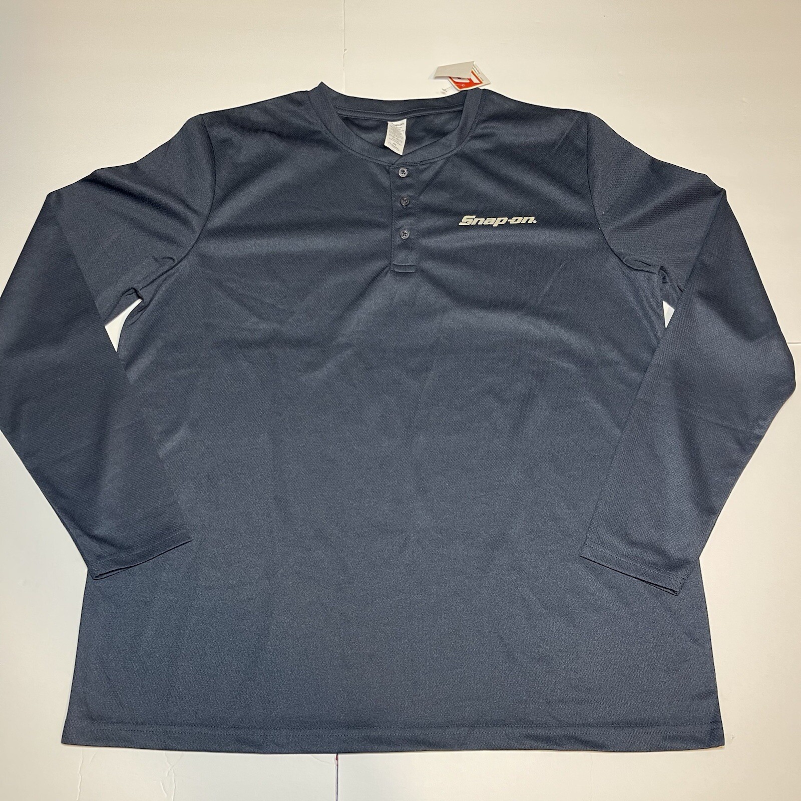 Snap-On Tools Long Sleeve Pullover Shirt Mens XXL Navy Blue 100% Polyester gallery