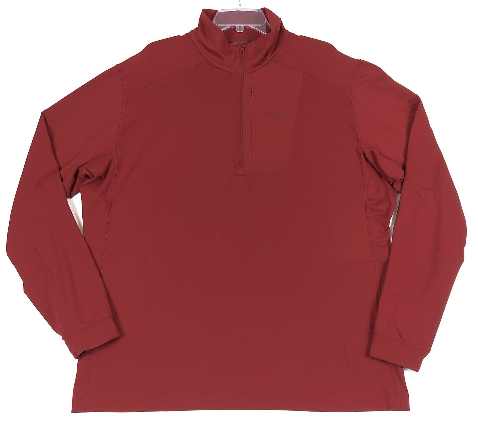 Arcteryx Rho LT Zip Neck Pullover Mens XXL Red 1/4 Zip Performance Baselayer gallery